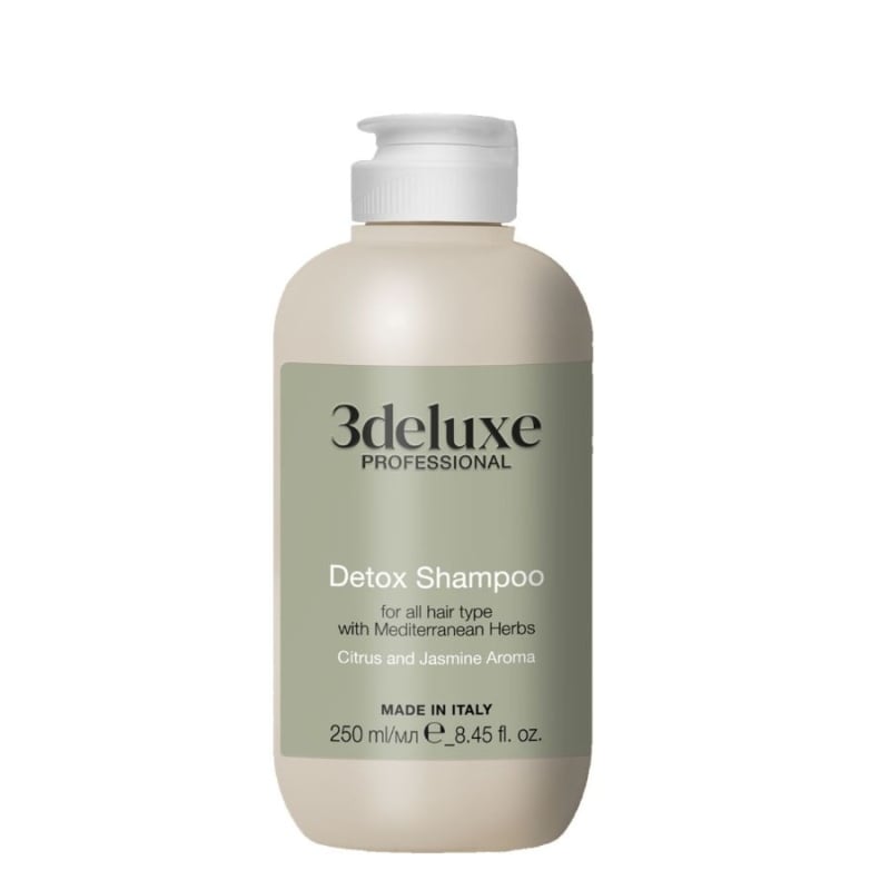 Дълбоко почистващ шампоан за мазна коса 3deluxe Professional Detox Shampoo 250 ml