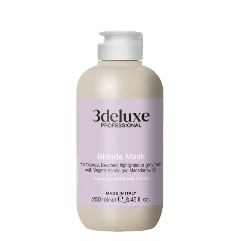 Укрепваща маска за руса коса 3deluxe Professional Blonde Mask 250ml