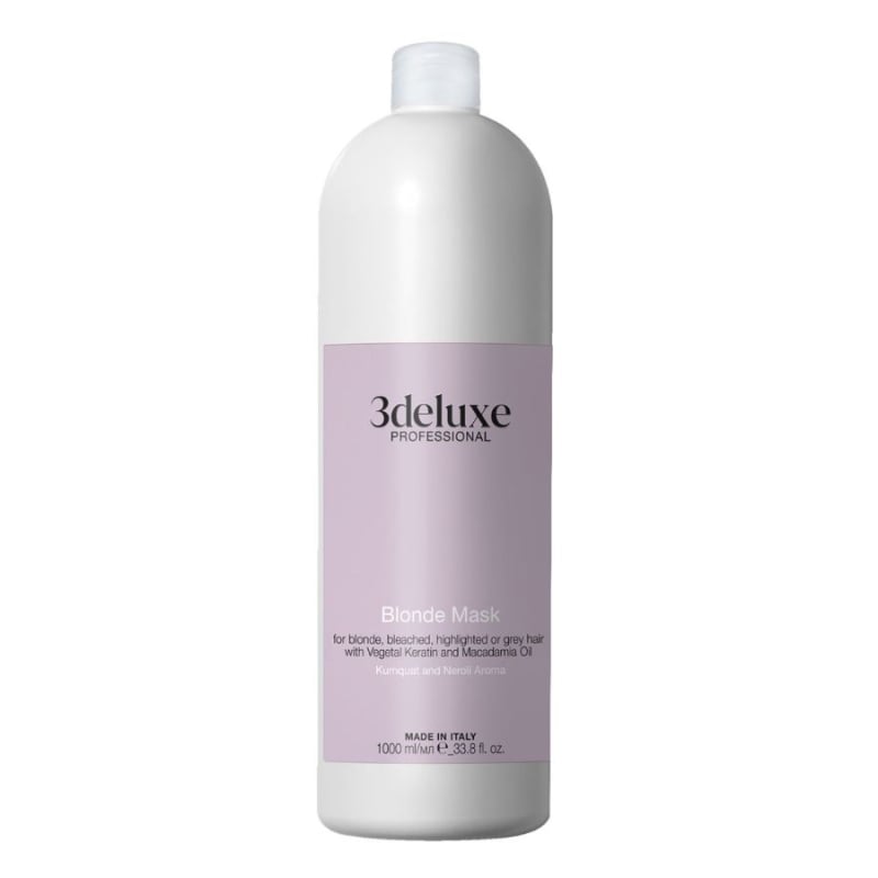 Укрепваща маска за руса коса 3deluxe Professional Blonde Mask 1000ml