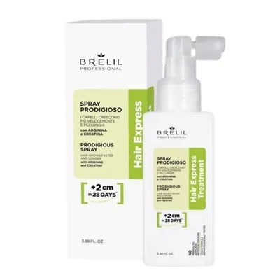 Спрей за бърз растеж на косата с аргинин и креатин Brelil Hair Express Hair Growth Accelerating Spray 100ml