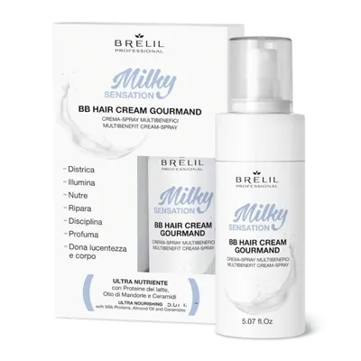 Многофункционален ултра подхранващ крем с млечни протеини и серамиди Brelil BB Milky Cream Spray 150ml