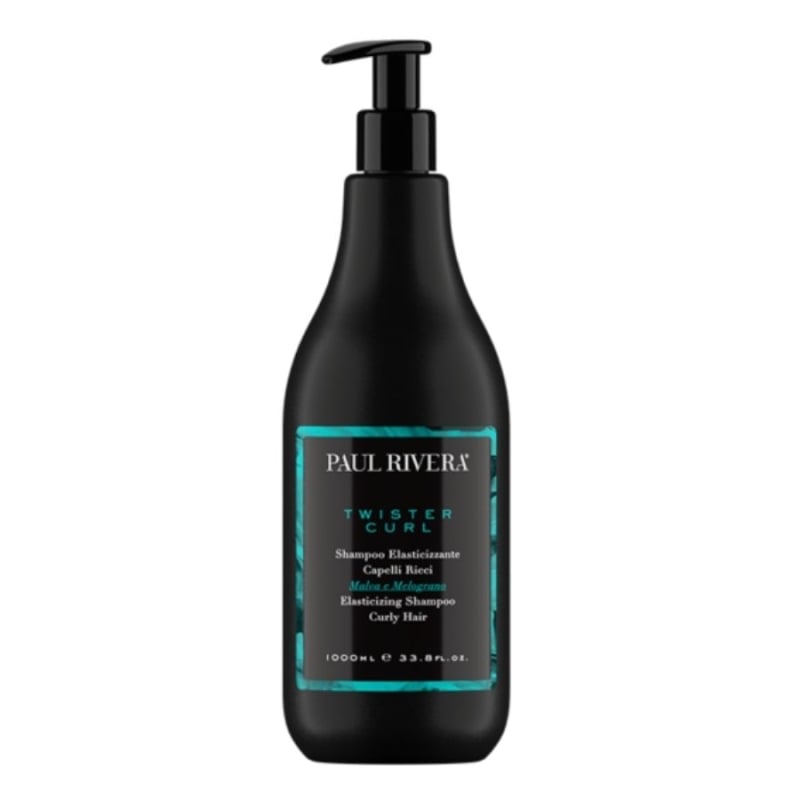 Овлажняващ и подхранващ шампоан за къдрава коса Paul Rivera Twister Curl Elasticizing Shampoo 1000ml