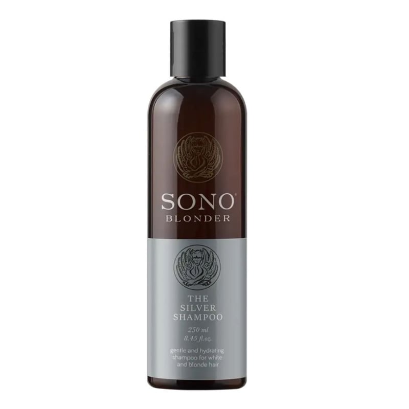 Матиращ безсулфатен шампоан за руса, сребриста и бяла коса Sono Silver Blonder The Silver Shampoo 250ml