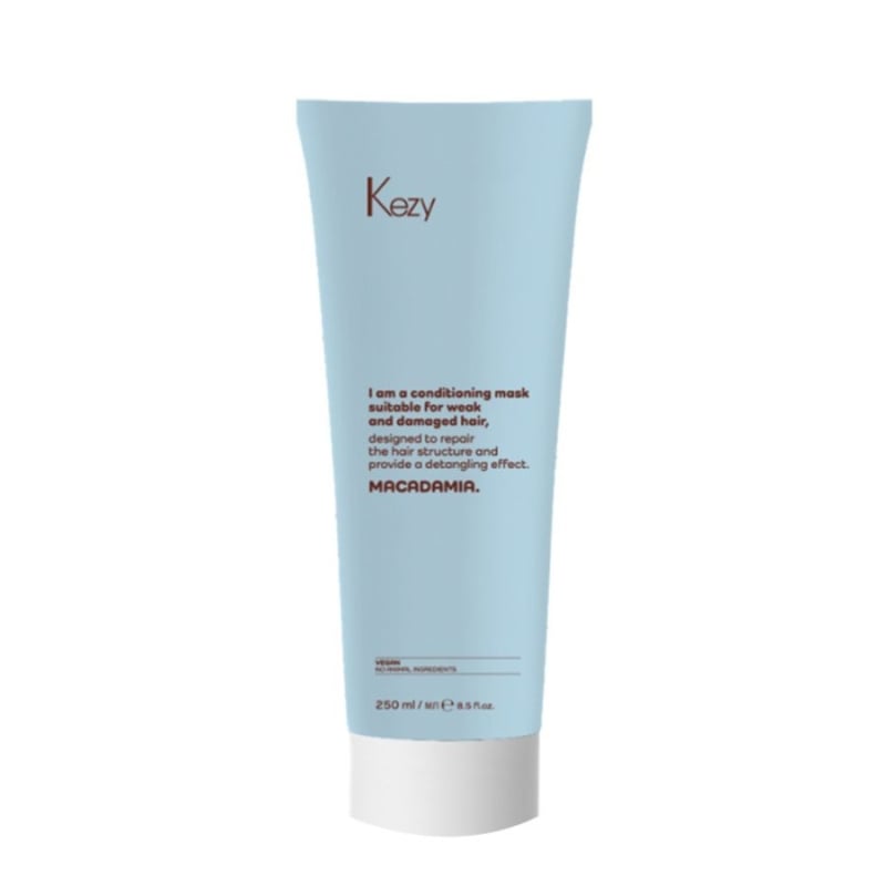 Подхранваща маска за слаба и увредена коса Kezy Macadamia Mask for or Damaged, Dull and Fragile Hair 250 ml