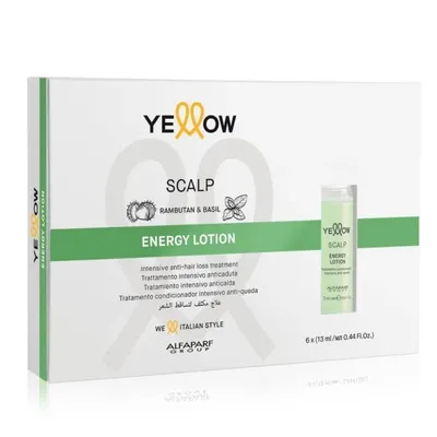 Лосион против косопад с Рамбутан и Босилек - Yellow Professional Scalp Energy Lotion 6x13 ml