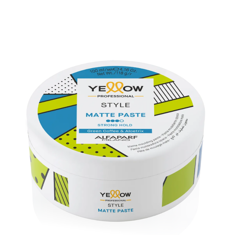 Матираща паста за коса с Зелено кафе и Aloetrix – Yellow Professional Matte Paste 100 ml