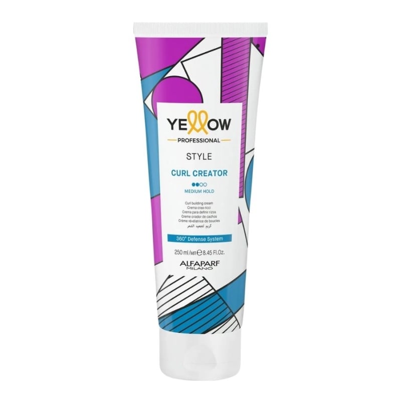 Крем за дефиниция на къдрици със Зелено кафе, Рамбутан и Чиа – Yellow Professional Curl Creator 250 ml
