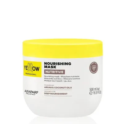 Подхранваща маска за суха коса с арганово и кокосово масло – Yellow Professional Nutritive Nourishing Mask 500 ml