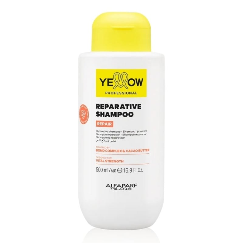 Възстановяващ шампоан за увредена коса с Bond Complex и какаово масло – Yellow Professional Reparative Shampoo 500 ml