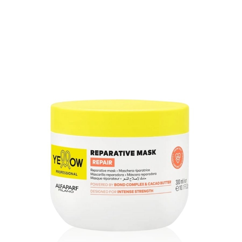 Възстановяваща маска за силно увредена коса с Bond Complex и какаово масло – Yellow Professional Reparative Mask 300 ml