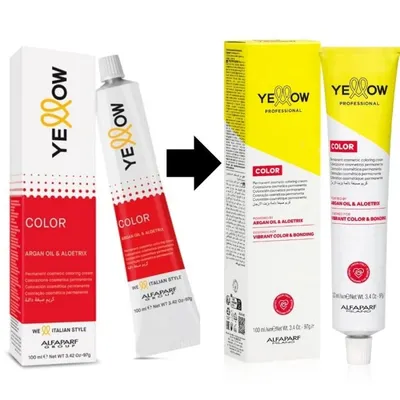 Нискоамонячна боя за коса Yellow Color Permanent Hair Color 100ml