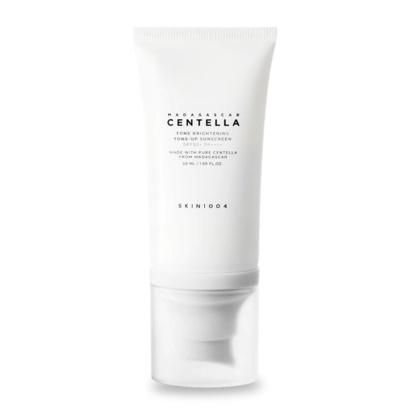 Изсветляващ слънцезащитен крем с центела и SPF50+ SKIN1004 Tone Brightening Tone-Up Sunscreen SPF50+ PA++++ 50 ml