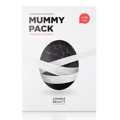 Лифтинг маска с въглен и растителни екстракти SKIN1004 Zombie Beauty Mummy Pack Lifting Mask Kit (8 броя)