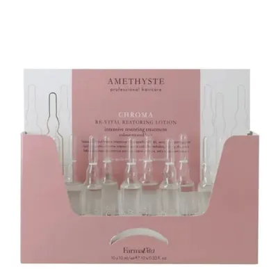 Интензивно възстановяваща терапия боядисана коса Farmavita Amethyste Chroma Re-Vital Restoring Lotion 10 x 10 ml
