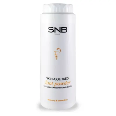 Део пудра за крака телесен цвят с прополис и лавандулово масло SNB Skin-colored Foot Deo Powder with Lavender Oil 100g