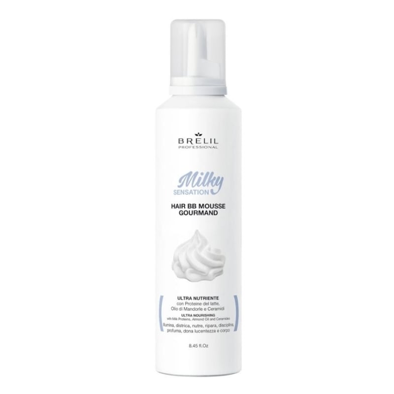 Многофункционална подхранваща пяна с млечни протеини и серамиди Brelil BB Milky Sensation Foam