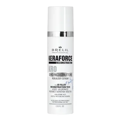 Реконструиращ серум с хиалурон, кератин и растителни протеини Brelil Keraforce Rebuilder Serum KR0 75 ml