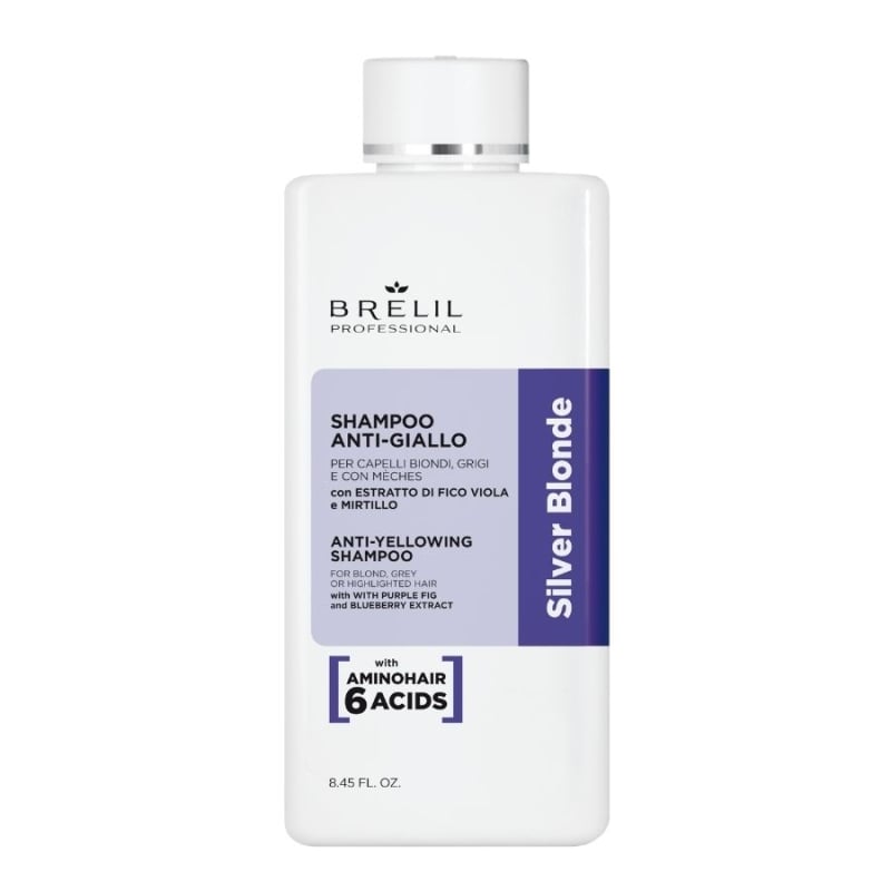 Шампоан против жълти оттенъци Brelil Silver Blonde Shampoo 250 ml