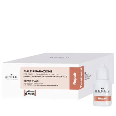 Интензивно възстановяващи ампули за увредена коса Brelil Repair Vials 12×7 ml