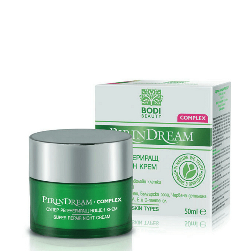 Супер регенериращ нощен крем за лице Bodi Beauty Pirin Dream Complex Super Repair Night Cream 50ml