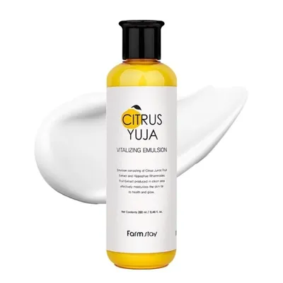 Ревитализираща емулсия за лице с юдзу и морски зърнастец – FarmStay Citrus Yuja Vitalizing Emulsion 280 ml