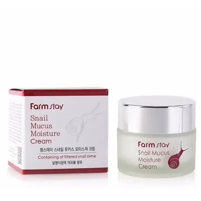 Хидратиращ крем за лице с екстракт от охлюв – FarmStay Snail Mucus Moisture Cream 50 ml
