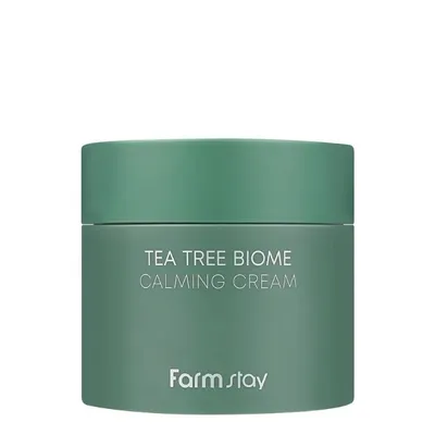 Успокояващ крем с чаено дърво за проблемна кожа – FarmStay Tea Tree Biome Calming Cream 80 ml