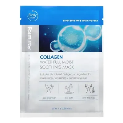 Хидратираща колагенова маска за лице – FarmStay Collagen Water Full Moist Soothing Mask 27 ml