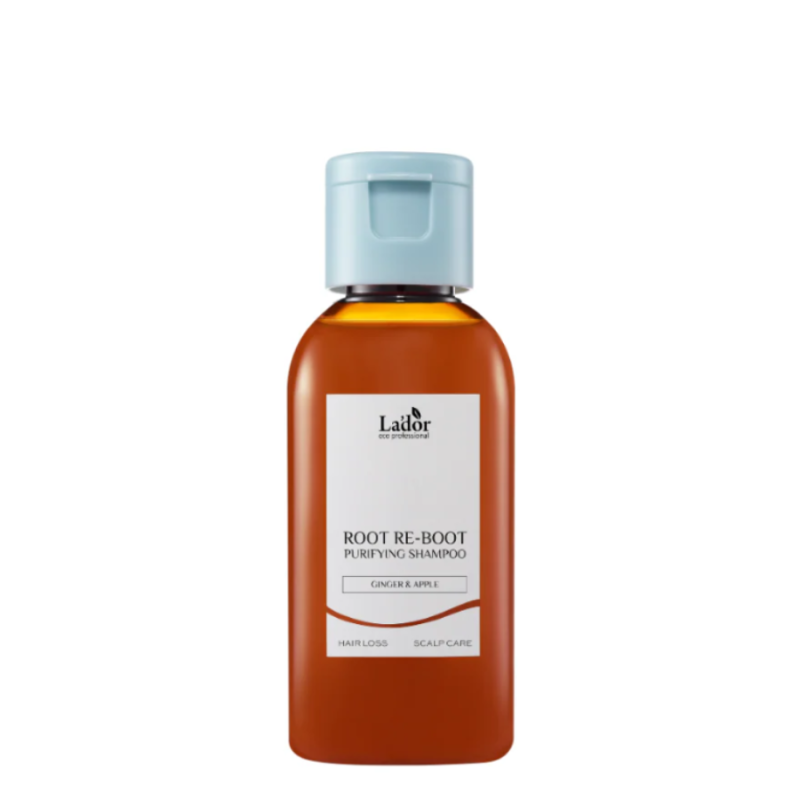 Освежаващ шампоан против косопад за чувствителен и мазен скалп Lador Root Re-Boot Purifying Shampoo Ginger & Apple 50 ml