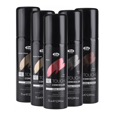 Оцветяващ спрей за корени и побеляла коса Lisap ReTouch Root Corrector Coloring Spray 75 ml