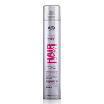 Лак за коса с блясък и обем и силна фиксация Lisap Milano High Tech Hair Spray Strong Hold 500 ml