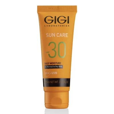 Слънцезащитен крем за лице за нормална и суха кожа SPF30 с UV-A + UV-B + IR-A GIGI Sun Care Protective Moisturizing Cream Normal to Dry 75 ml