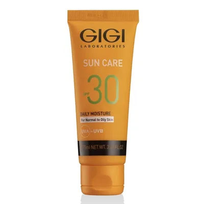 Слънцезащитен крем за лице за нормална и мазна кожа SPF30 с UV-A + UV-B + IR-A GIGI Sun Care Protective Moisturizing Cream Normal to Oily 75 ml