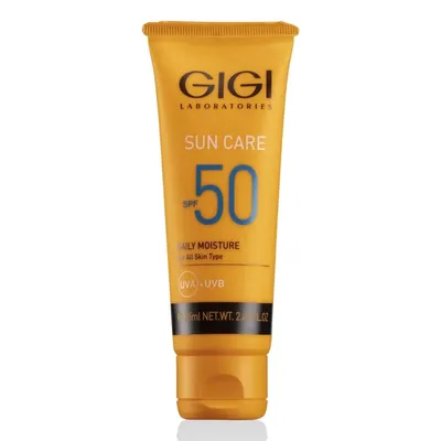 Хидратиращ слънцезащитен крем за нормална и суха кожа Gigi Sun Care Moisturizing Cream SPF-50 UVA & UVB 75 ml