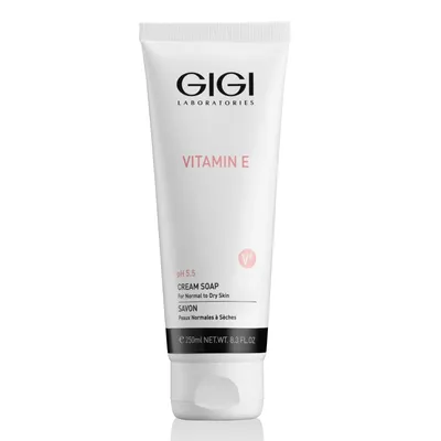 Почистващ гел за лице с витамин Е и pH 5.5 Gigi Vitamin E Cream Soap 250 ml