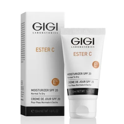 GIGI Ester C Moisturizing Cream SPF 20 50 ml – Дълбоко хидратиращ дневен крем с витамин C, хиалуронова киселина и анти-ейдж защита