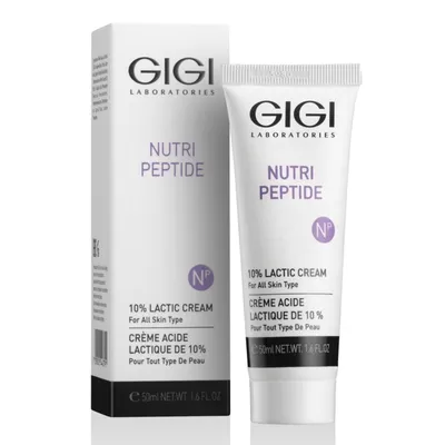 Крем за изглаждане и озаряване с 10% млечна киселина GIGI Nutri Peptide Lactic Acid Cream 50 ml