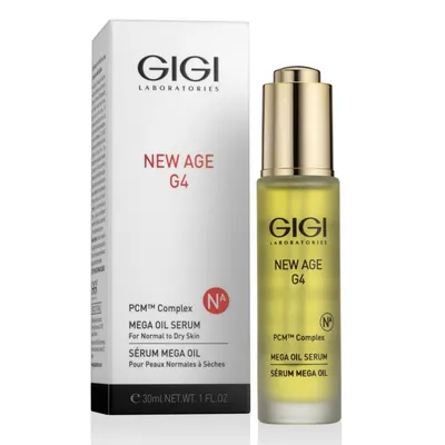 Мега подхранващ серум с натурални масла и витамини GIGI New Age G4 Mega Oil Serum 30 ml