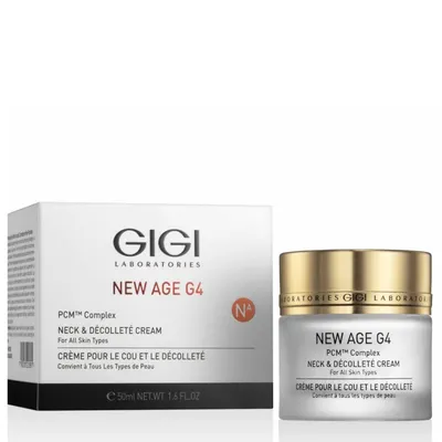 Стягащ крем за шия и деколте с пептиди GIGI New Age G4 Neck and Décolleté Cream 50 ml