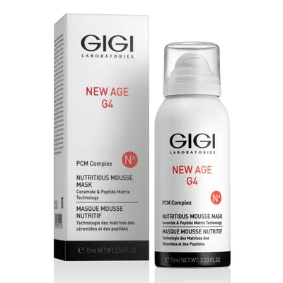 Хидратираща мус-маска с пептиди и церамиди GIGI New Age G4 Nutritious Mousse Mask 75 ml