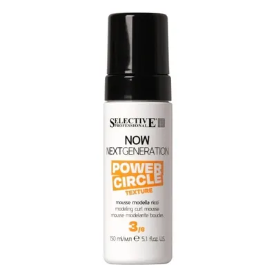 Оформяща пяна за къдрици с еластичност и блясък Selective NOW Next Generation Power Circle Curl Volumizing Mousse 150 ml