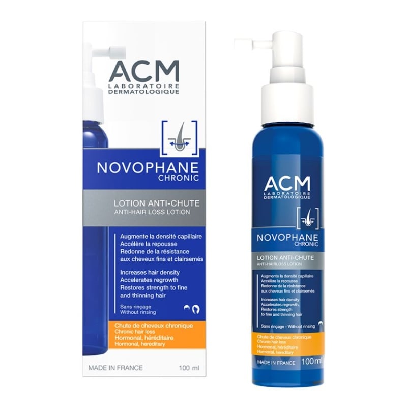 Лосион против хроничен косопад с активен комплекс NOVODENSYL ACM Novophane Chronic Anti-Hair Loss Lotion 100 ml