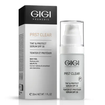 Активен серум за защита и успокояване на зачервявания Gigi PRS7 Tint & Protect Serum 30 ml