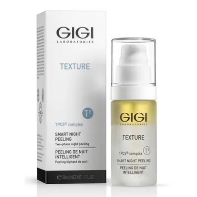 Двуфазен нощен пилинг ревитализант за подмладяване и изглаждане GIGI Texture Smart Night Peeling 30 ml
