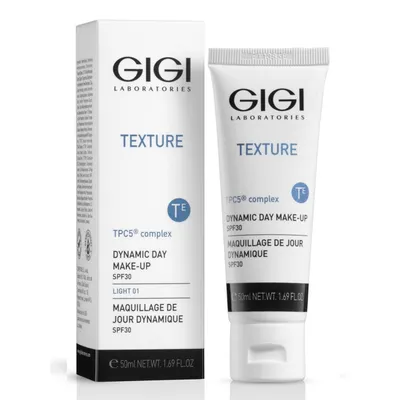 Тониран дневен крем с SPF 30 за изравняване на тена GIGI Texture Dynamic Day Make-up 50 ml