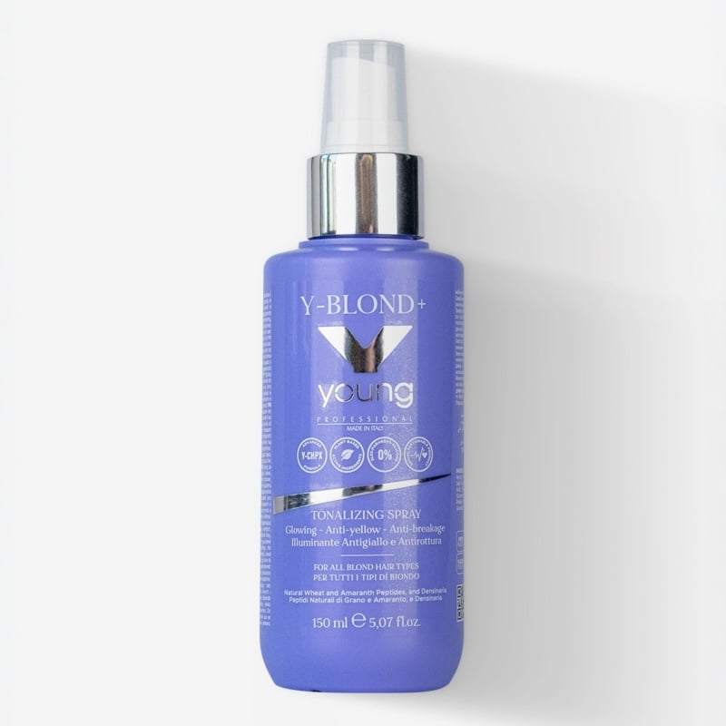 Leave-in спрей против жълти тонове с лилави пигменти за руса коса Young Professional Y-Blond+ Spray 150 ml