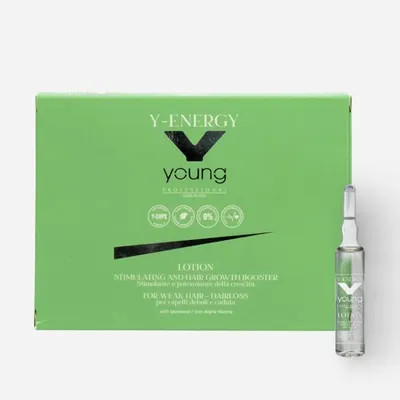 Стимулиращ лосион против косопад и за растеж на косата с морски водорасли Young Professional Y-Energy Lotion 12×10 ml