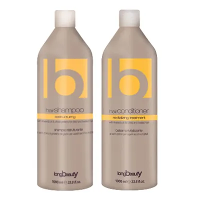 Рестуктуриращ комплект за суха и изтощена коса с ленено семе Edelstein Professional Evolution Linseed Oil Duo Set