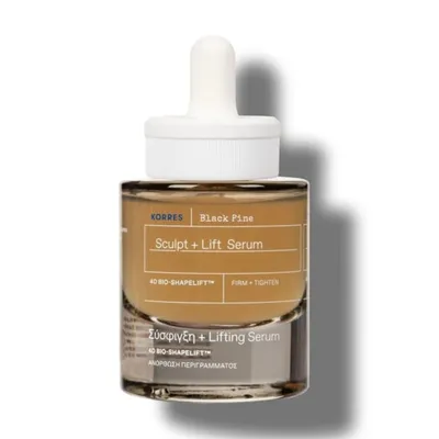 Лифтинг и стягащ серум за лице с черен бор и 4D технология Korres Black Pine Sculpt + Lift Serum 30 ml