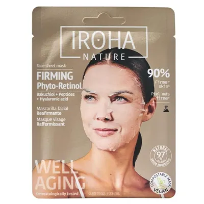 Стягаща маска за лице с бакучиойл Iroha Firming & Anti-Age Sheet Mask with Bakuchiol
